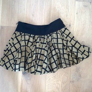Rag & Bone Size 4 Green/Black Skirt with Zippers